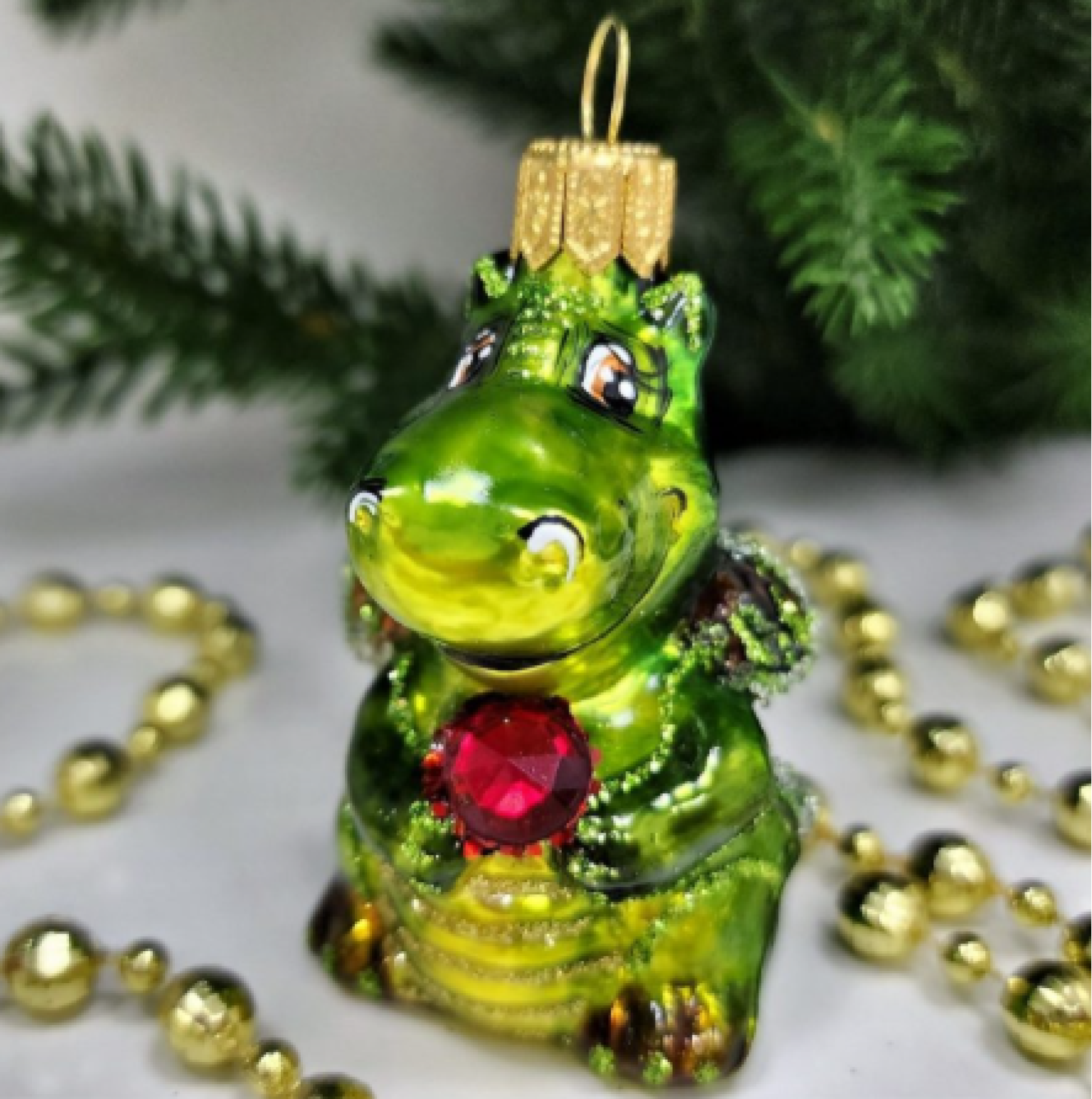 Елочная игрушка Дракончик — символ силы и удачи на вашей елке