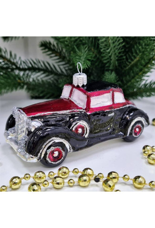Стеклянная елочная игрушка Автомобиль