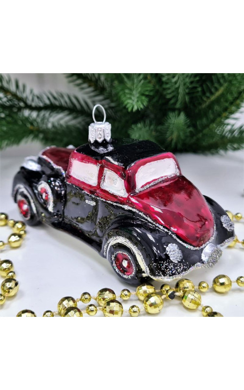 Стеклянная елочная игрушка Автомобиль