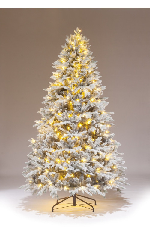 Елка искусственная комбинированная Никка с освещением заснеженная 230см