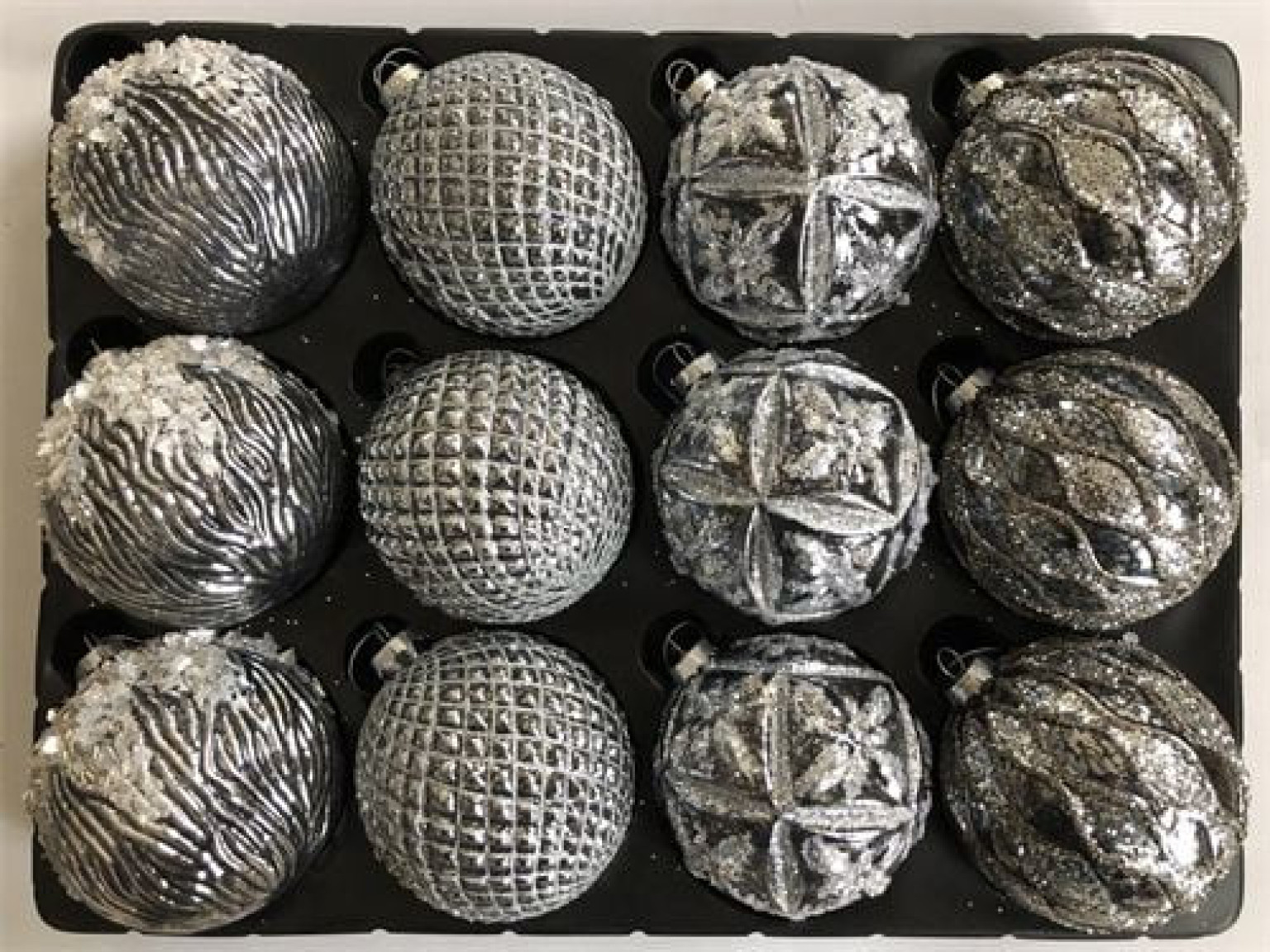 ШАР СТЕКЛЯННЫЙ РУЧНОЙ РАССКРАСКИ 4 ЦВЕТА АССОРТИ
