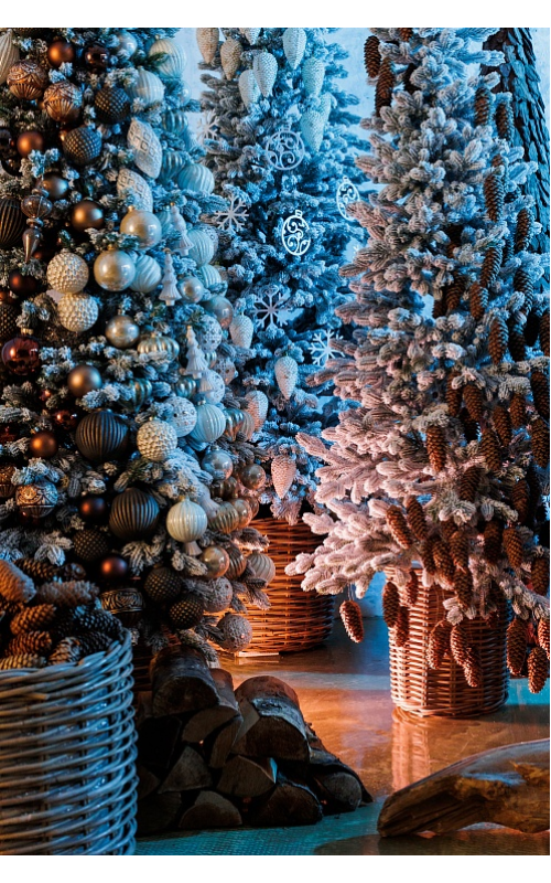 Елка искусственная литая Тикко заснеженная 125см