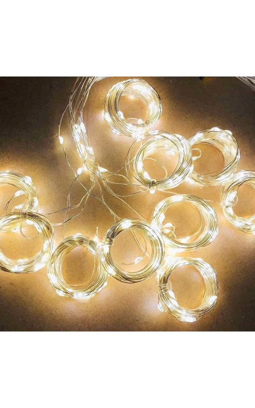 Занавес светодиодный роса 320 LED 2*2 м тёпло-белый