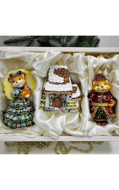 Набор ёлочных игрушек Кошкин дом-9