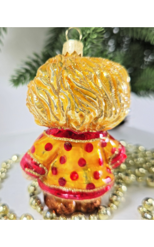 Ёлочная игрушка Домовенок Кузя оранж