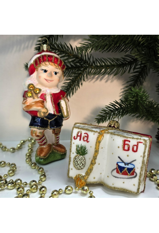 Набор ёлочных игрушек Азбука и Буратино