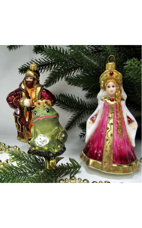 Набор ёлочных игрушек Царевна Лягушка 3шт