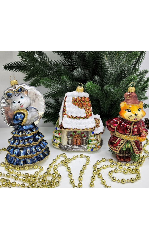 Набор ёлочных игрушек Кошкин дом-11