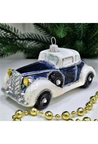 Стеклянная елочная игрушка Автомобиль