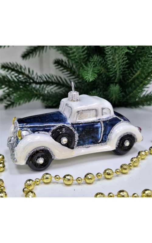 Стеклянная елочная игрушка Автомобиль