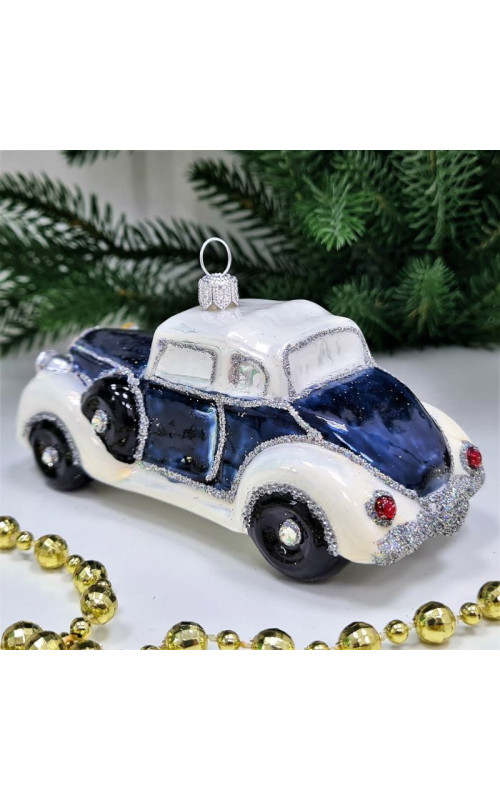 Стеклянная елочная игрушка Автомобиль
