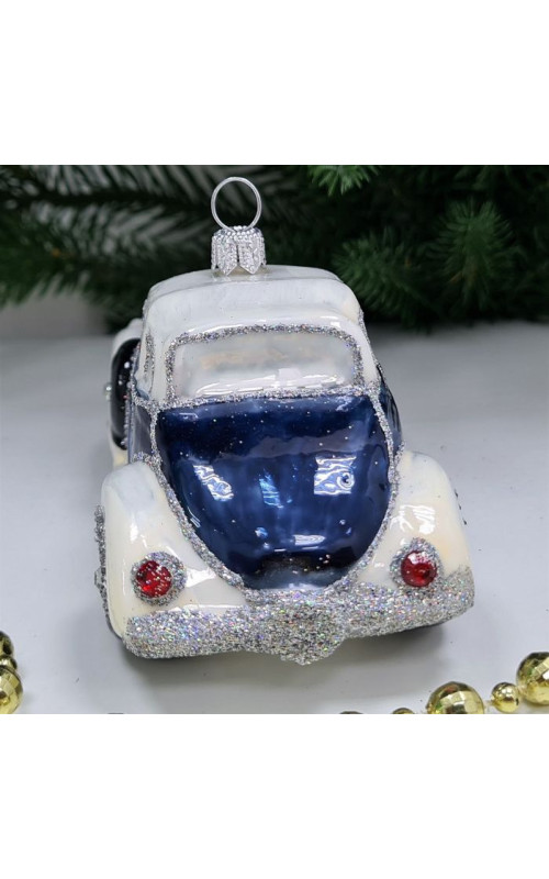 Стеклянная елочная игрушка Автомобиль