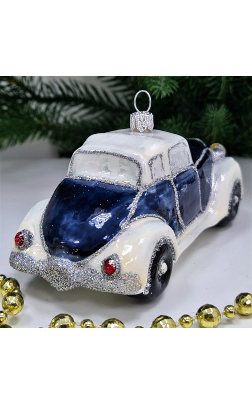 Стеклянная елочная игрушка Автомобиль