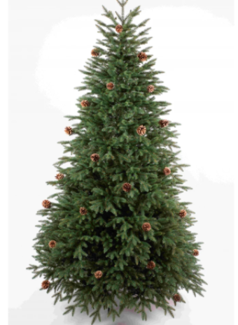 Елка с шишками: естественная красота для новогоднего интерьера