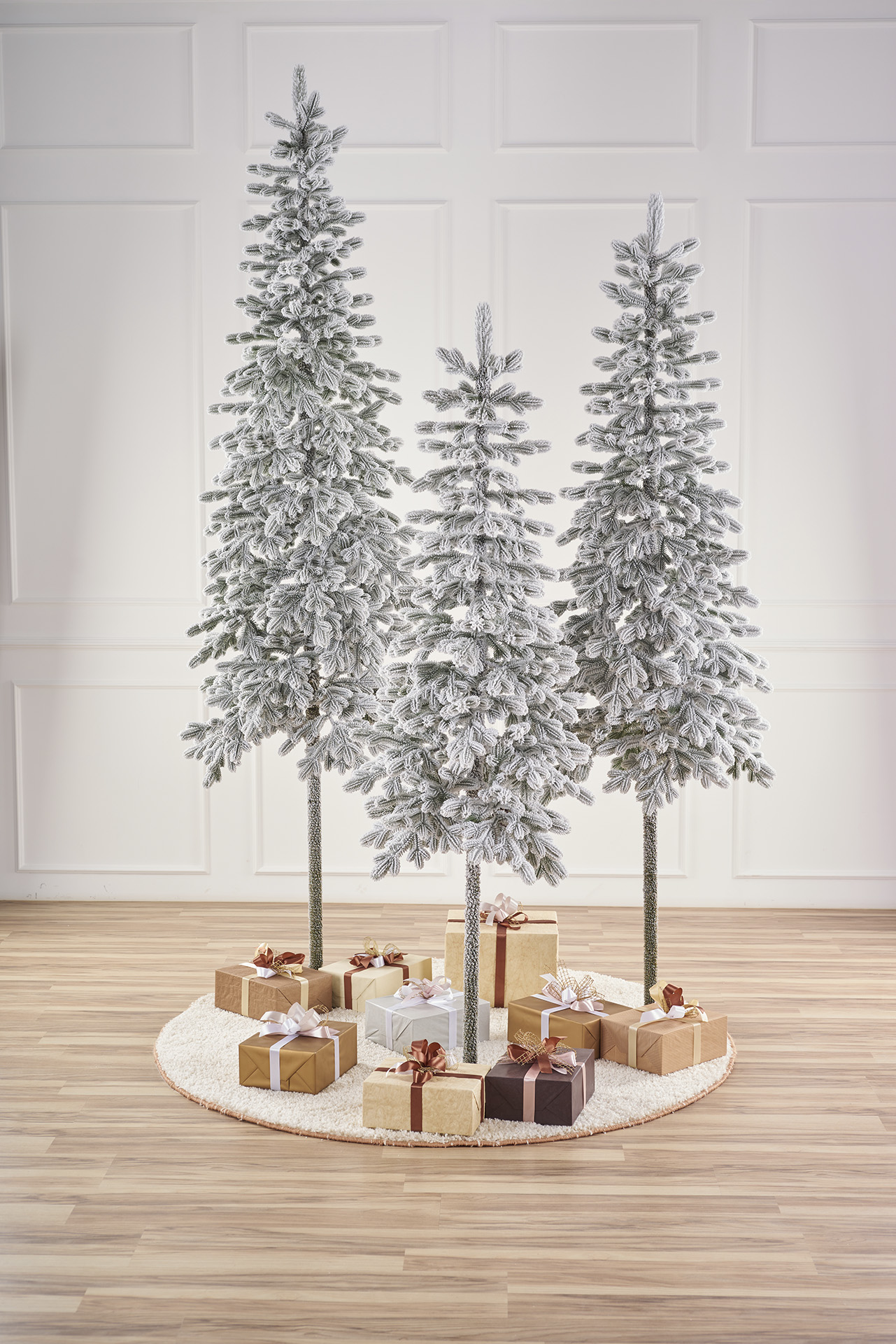 Комплекты елок разных размеров для многоуровневого декора