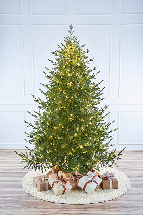 Елка искусственная литая с лампочками Лесная Симфония 270см