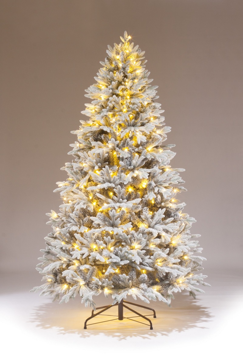 Елка искусственная комбинированная Никка с освещением заснеженная 250см