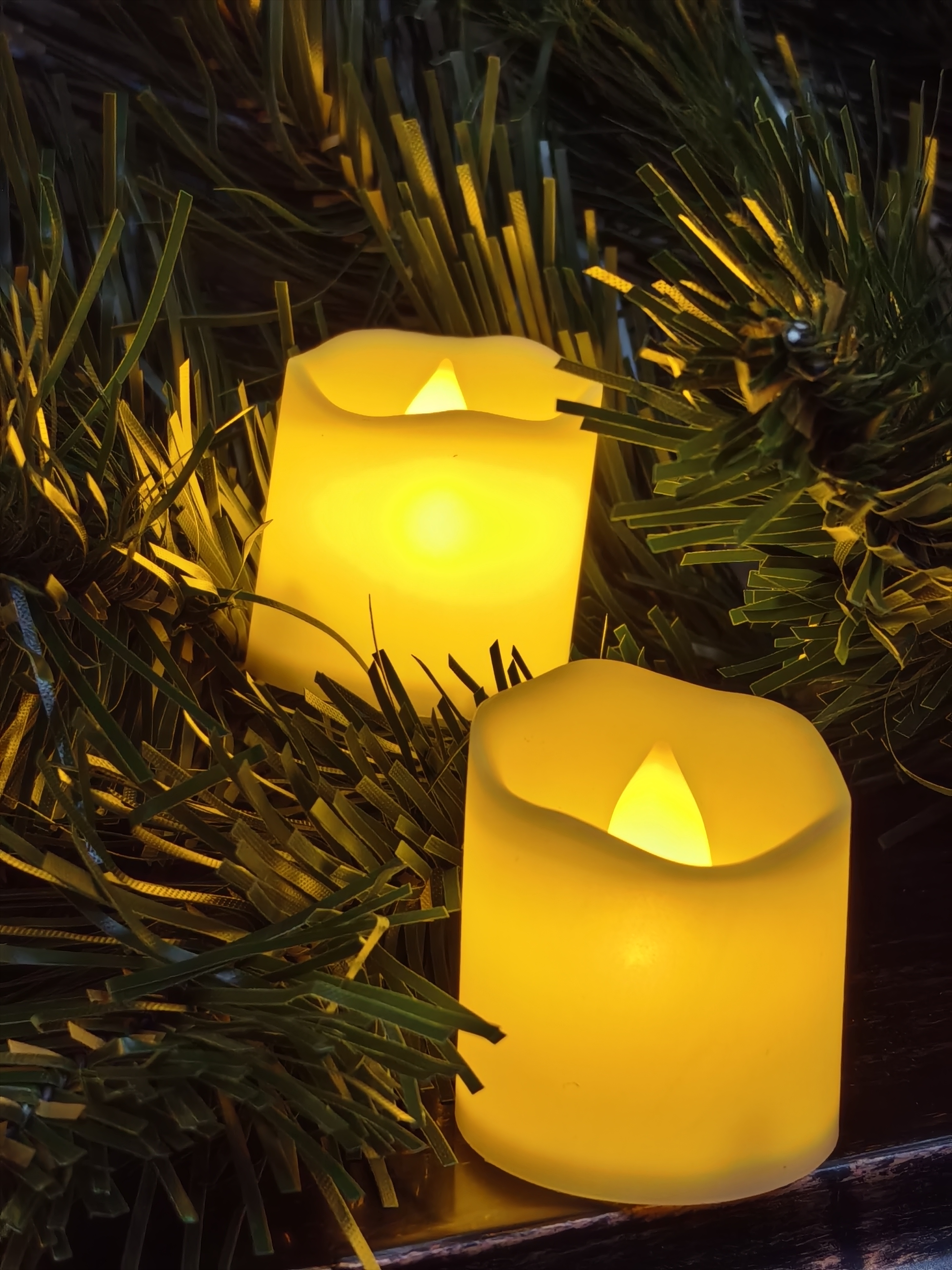 Светодиодная свеча, волнистая кромка, S-2