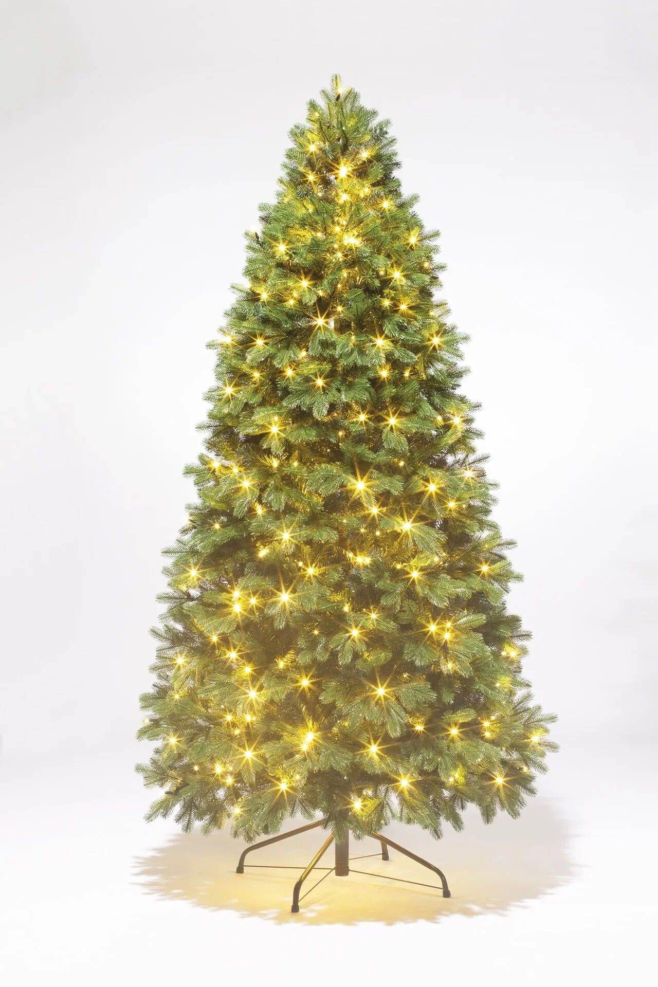 Елка искусственная комбинированная Баварская с освещением 215см