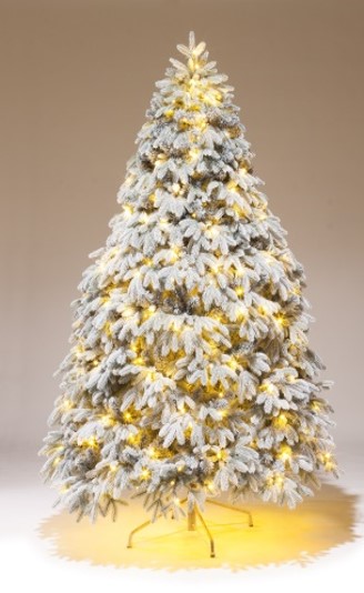 Елка искусственная комбинированная Ярославна с освещением заснеженная 230см