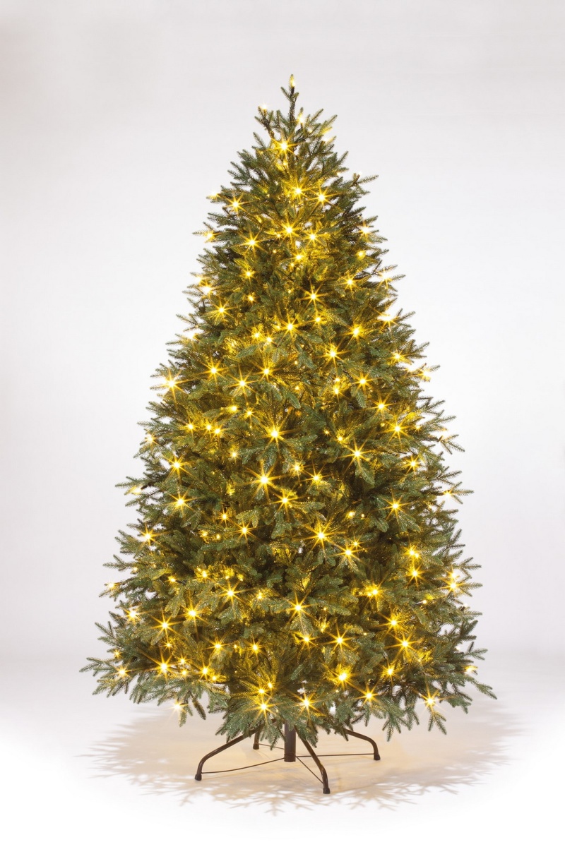 Елка искусственная литая Марта с освещением 230см
