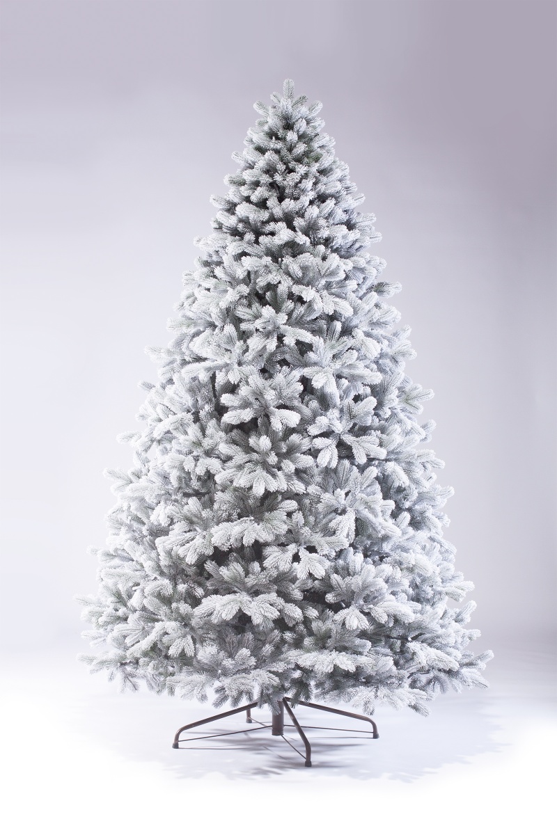 Елка искусственная литая Королева Леса заснеженная 270см