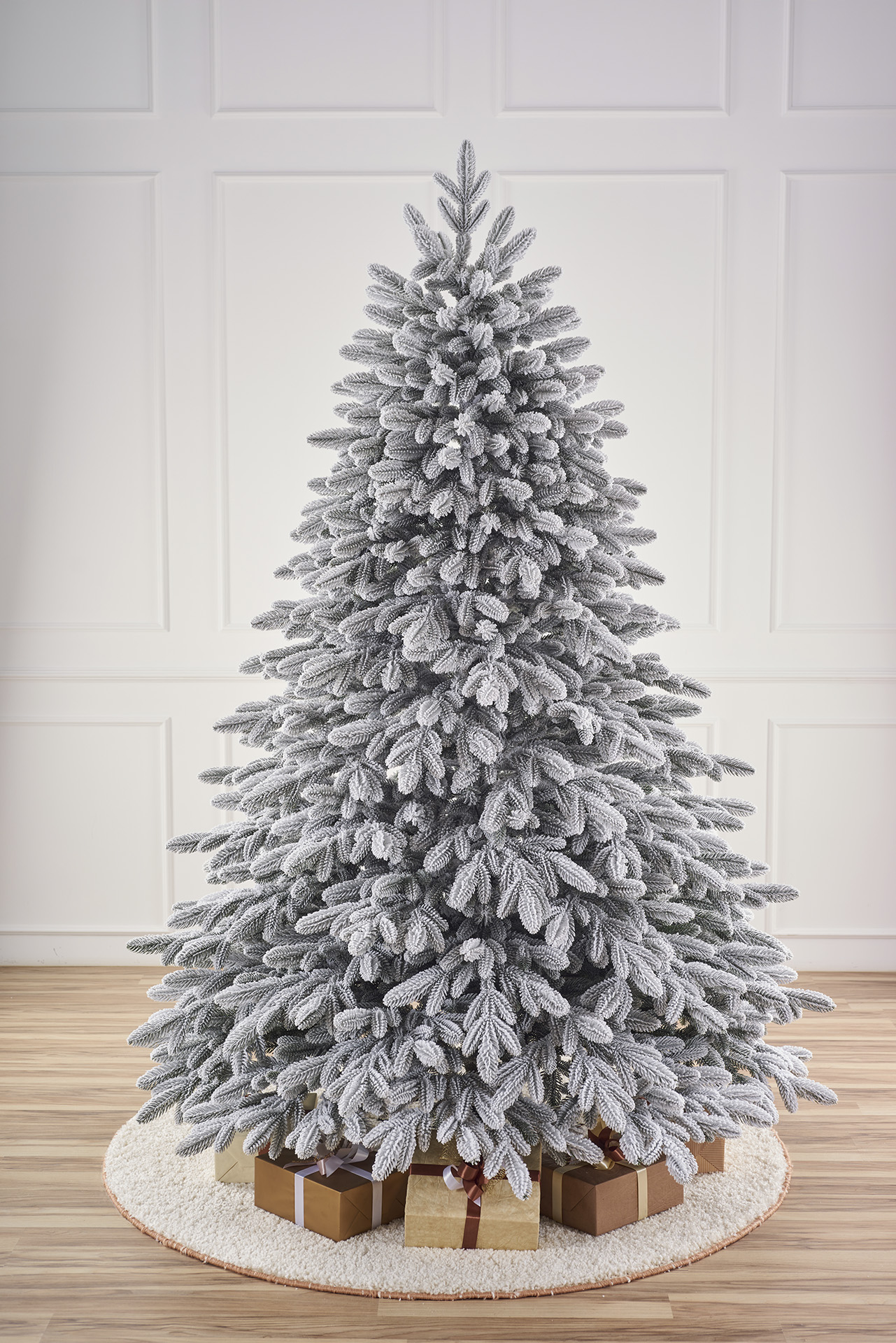 Елка искусственная литая Романовская заснеженная 270см