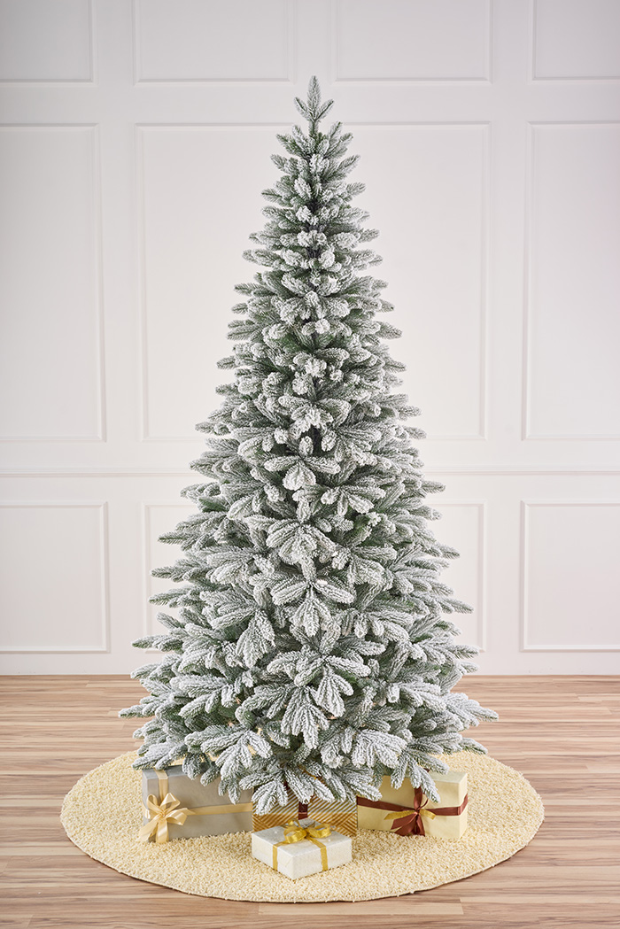 Елка искусственная литая Тверская заснеженная 220см