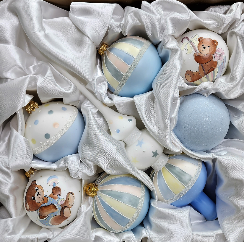 Набор ёлочных игрушек Бронза Детский мальчик, БР-047