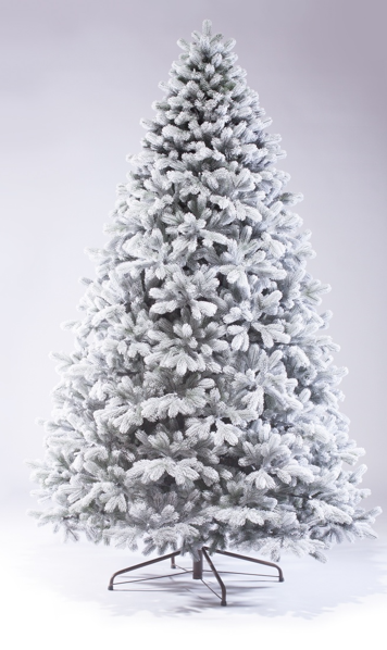 Елка искусственная литая Королева Леса заснеженная 90см