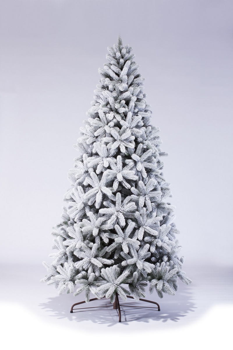 Елка искусственная литая Русская Императрица заснеженная 180см